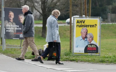 Glückliche Rentner in der Schweiz