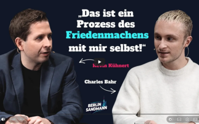 Kevin Kühnert und Charles Bahr diskutieren über Rente